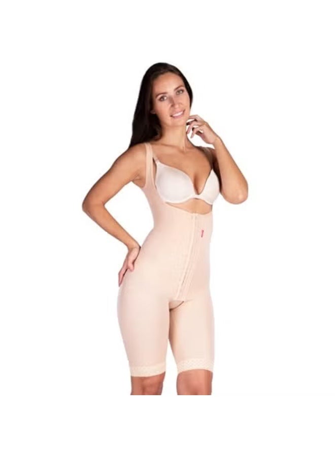 LIPOELASTIC VF Body Variant – Liposuction Compression Garment, Postpartum Belly Binder, Full Body Girdle for Women (Natural, - Image 1